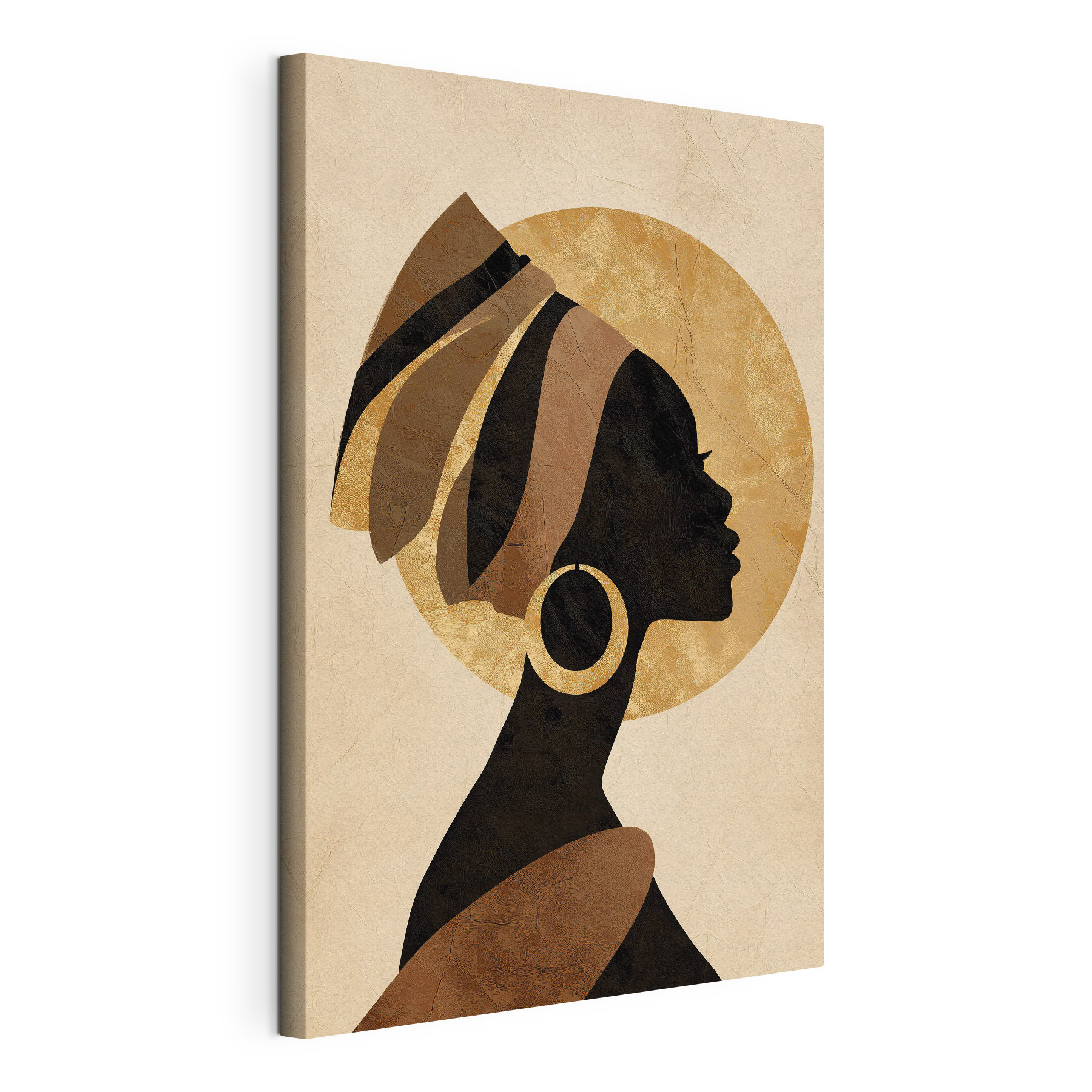 Profile of a woman with a turban