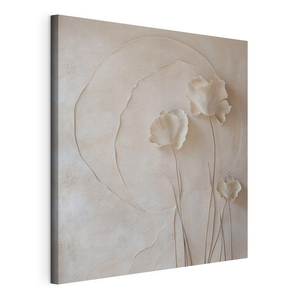 White flower on a wall