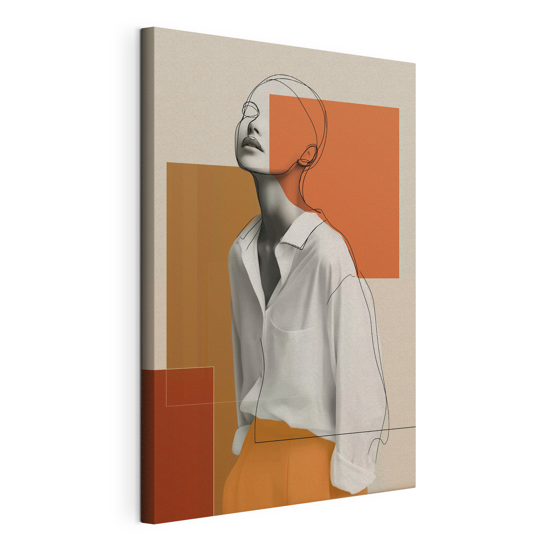 Woman with a white shirt Woman with a white shirt