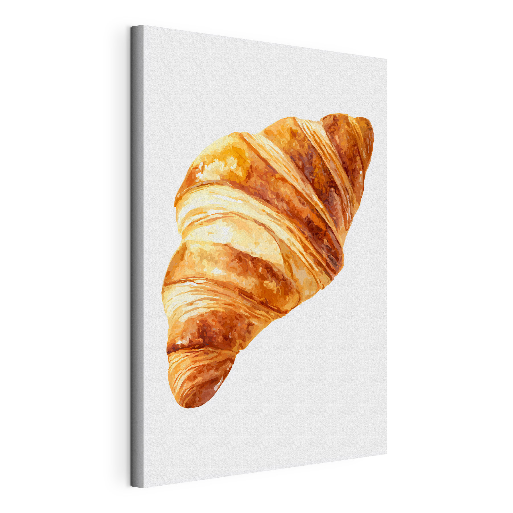 Freshly baked croissant on display Freshly baked croissant on display