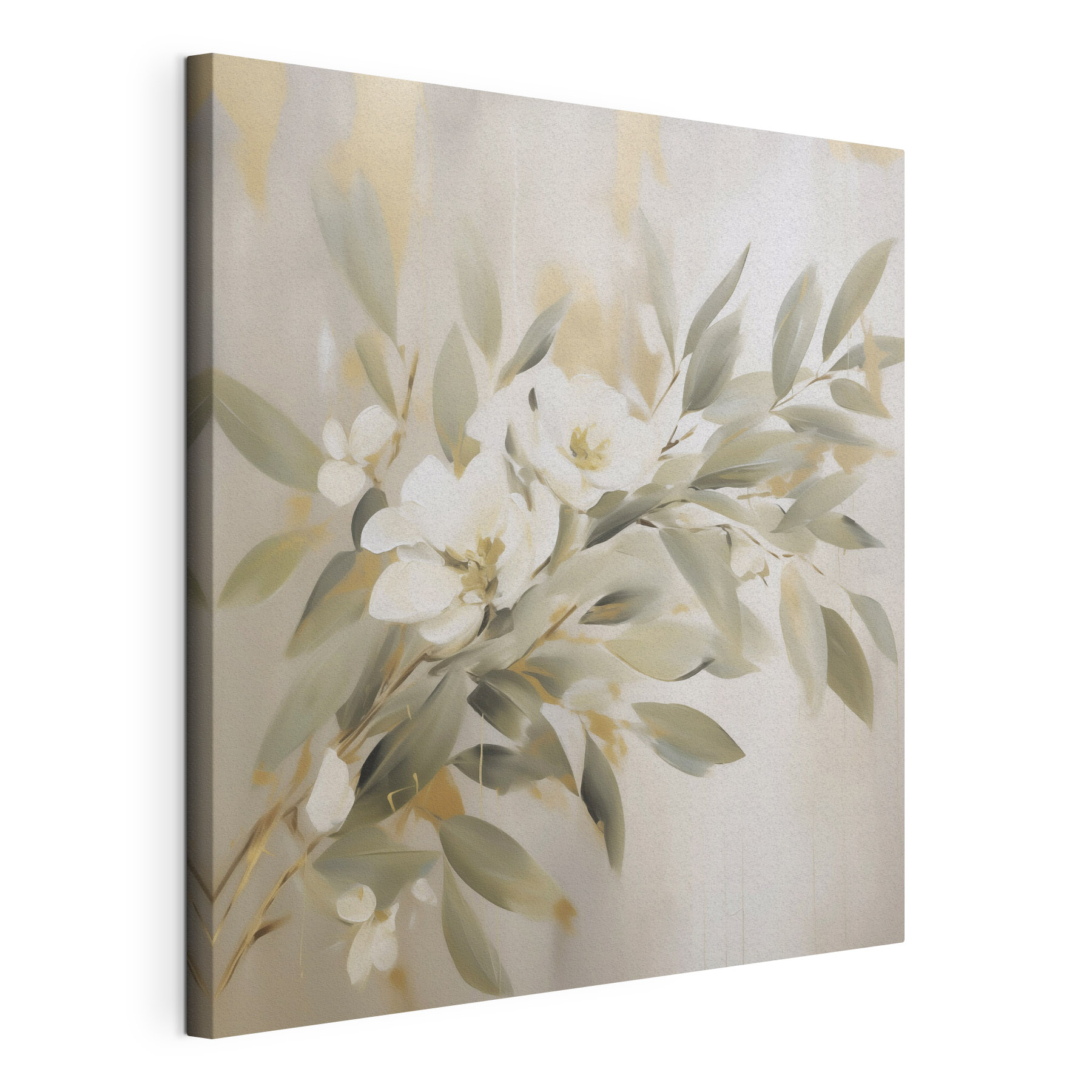 Painting of flowers and leaves Painting of flowers and leaves