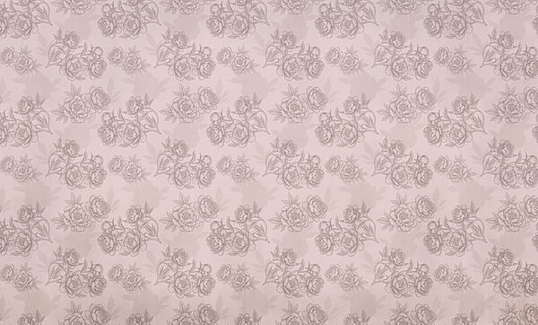 Floral pattern with delicate linework