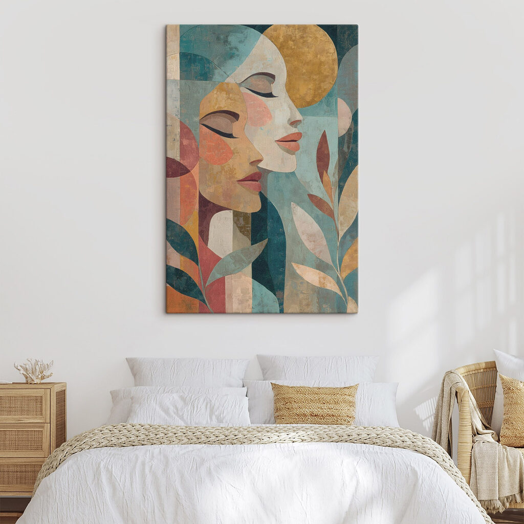 Painting of a woman's face