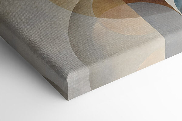 Abstract forms in soft color palette