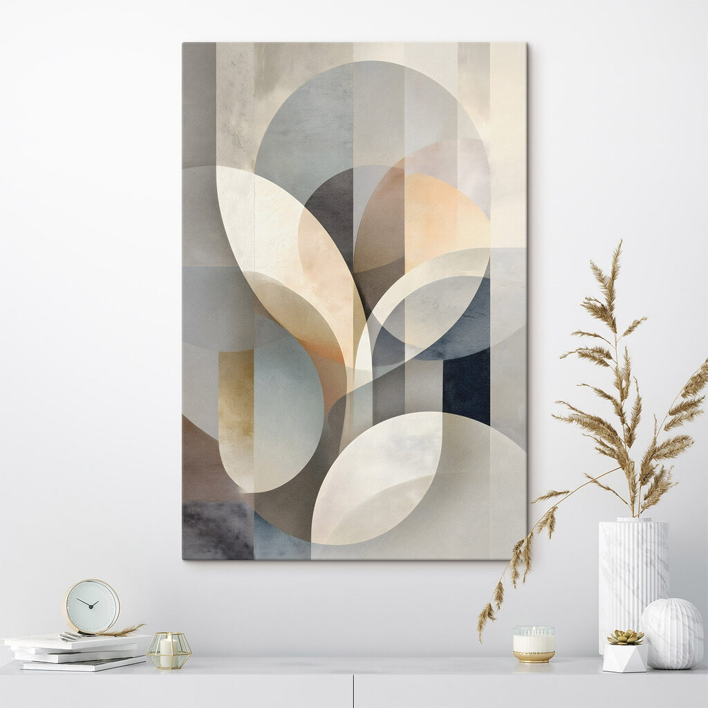Soft shapes in calming hues Soft shapes in calming hues