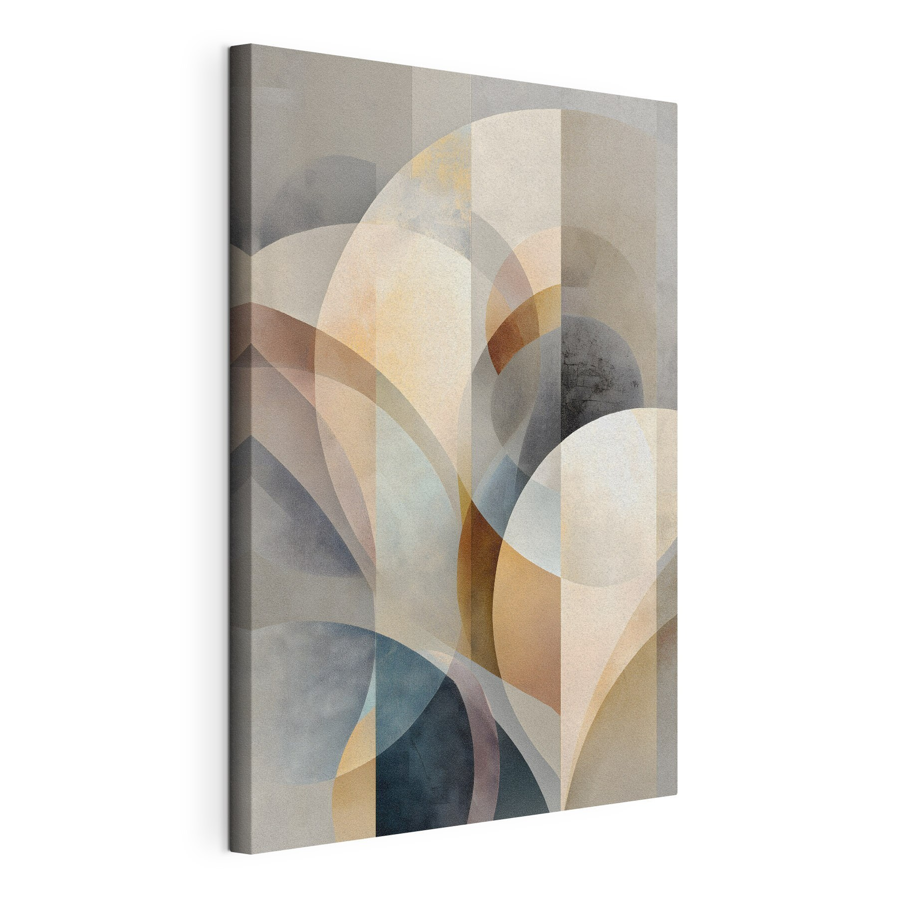 Abstract curves in soft hues