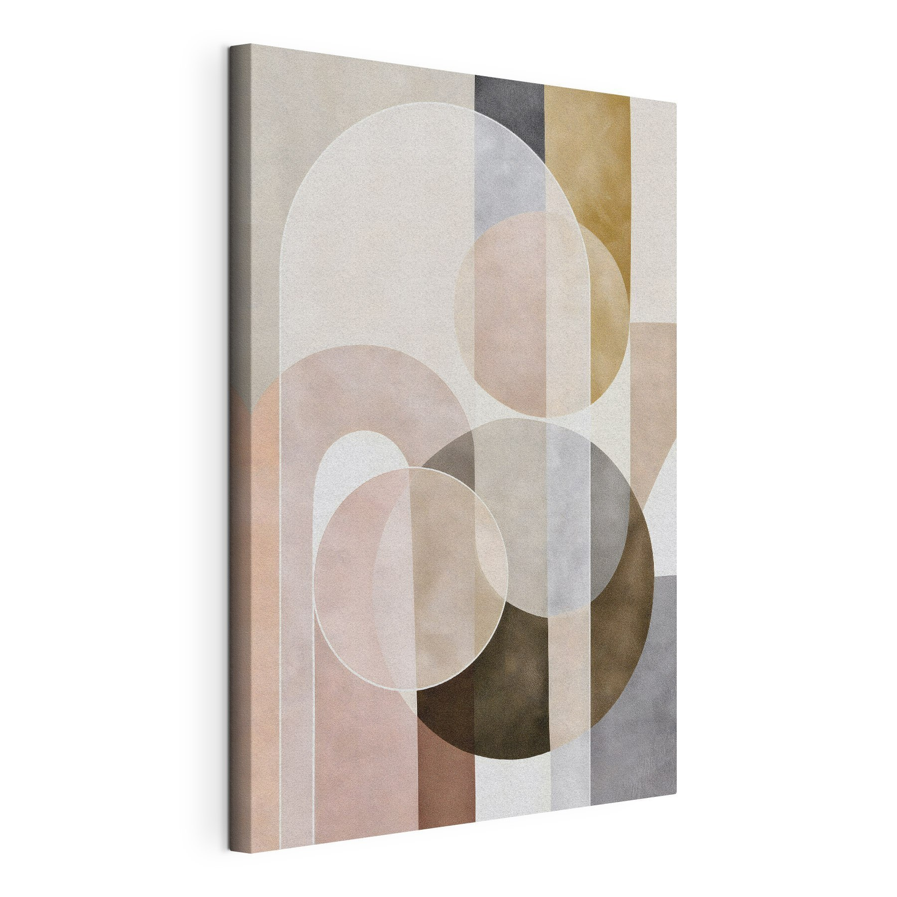 Abstract shapes create a harmonious blend
