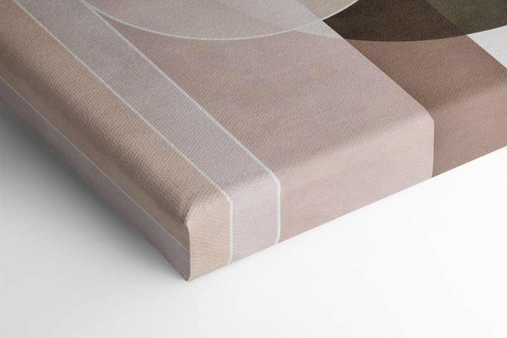 Abstract shapes create a harmonious blend