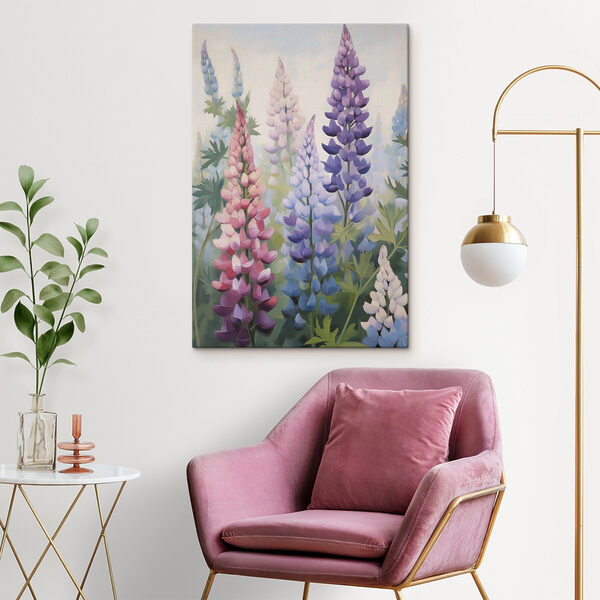 Painting of flowers on a wall Painting of flowers on a wall