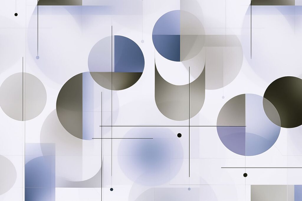 Abstract circles in soothing colors Abstract circles in soothing colors