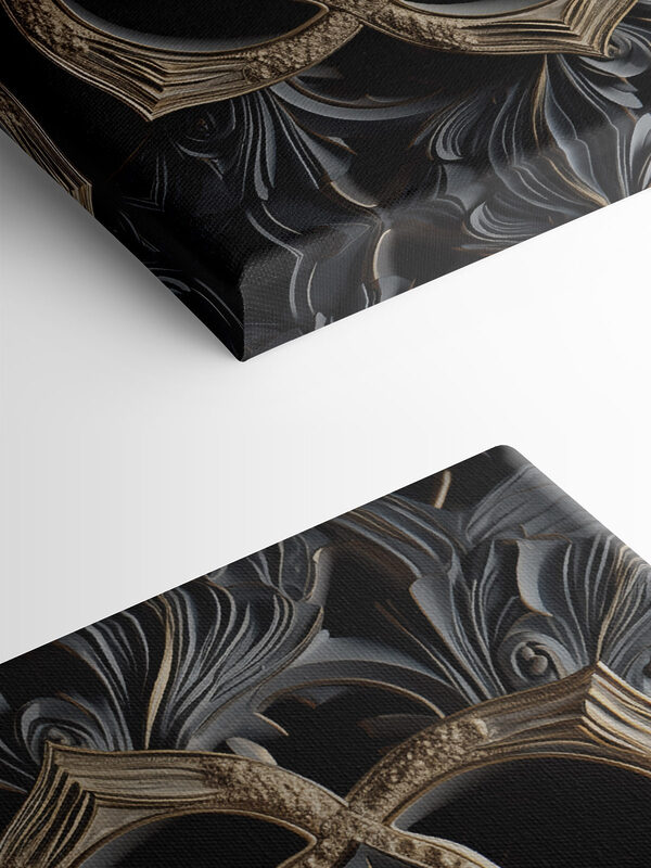 Intricate floral design in dark tones Intricate floral design in dark tones