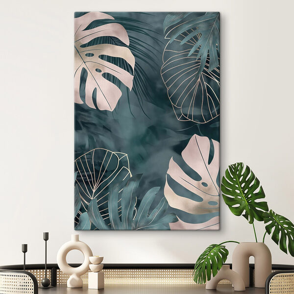 - Elegant leaves in soft colors - Elegant leaves in soft colors