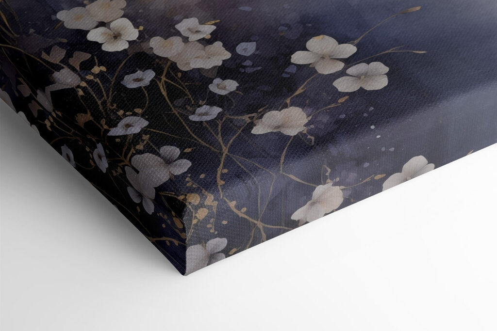 Painting of flowers on a white background Painting of flowers on a white background