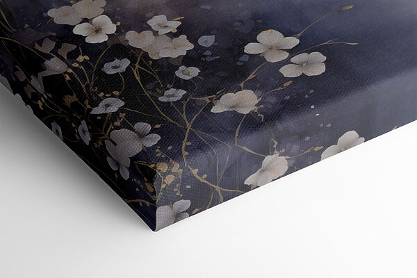 Painting of flowers on a white background Painting of flowers on a white background