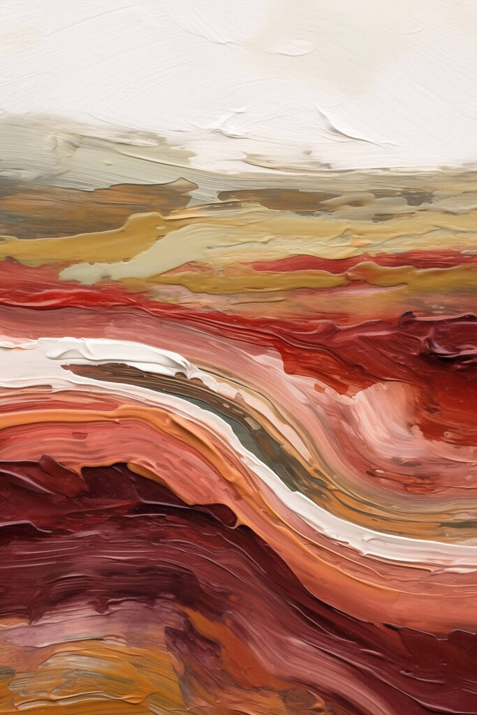 Fluid strokes in warm earth tones Fluid strokes in warm earth tones