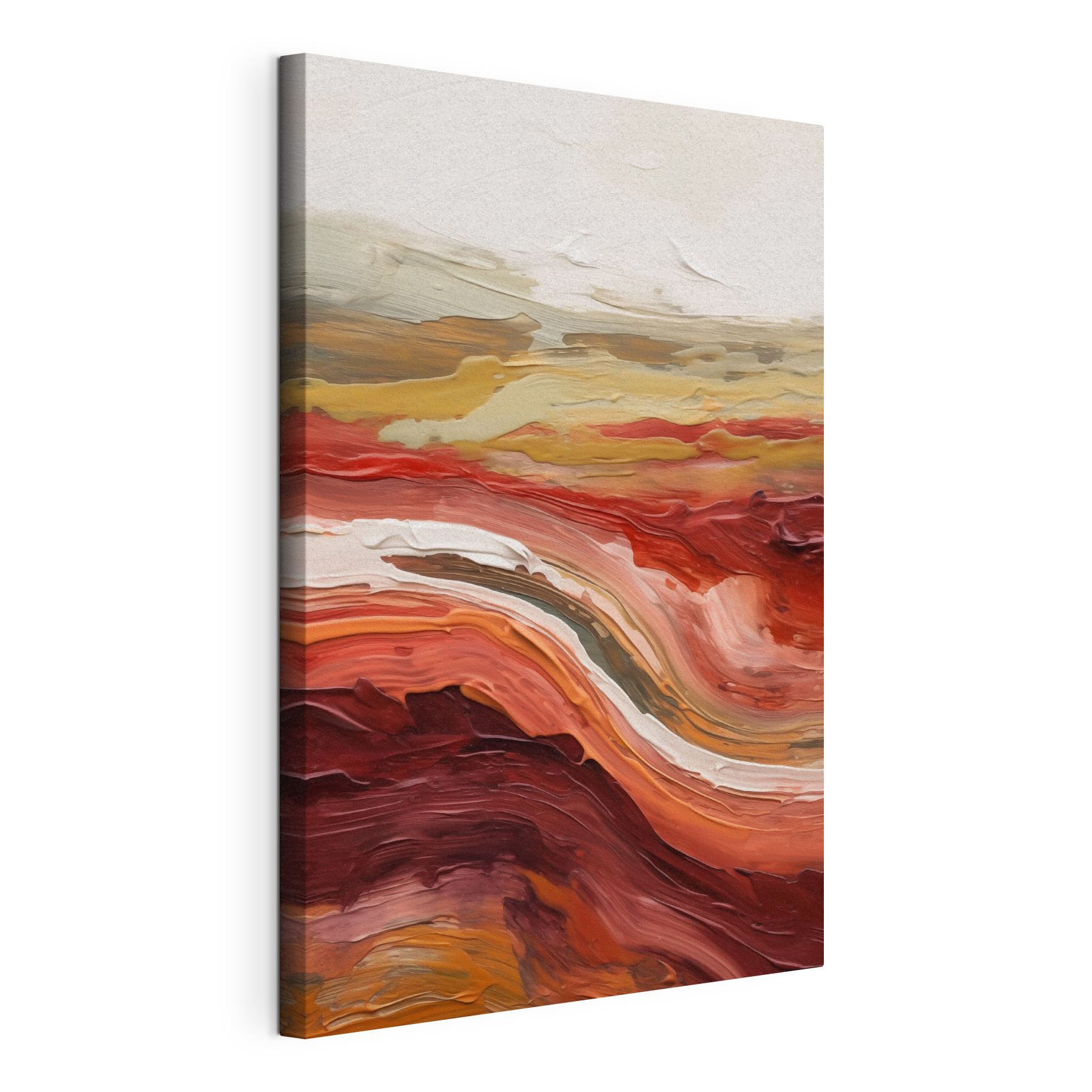 Fluid strokes in warm earth tones Fluid strokes in warm earth tones