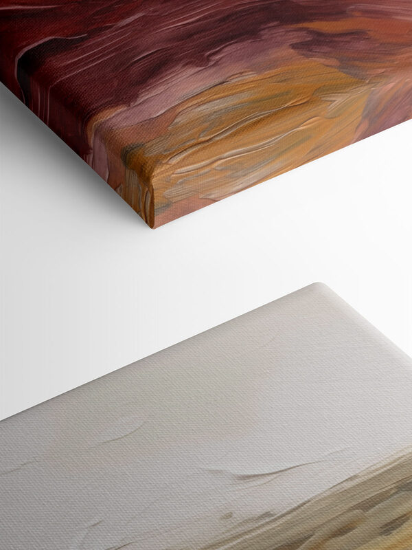 Fluid strokes in warm earth tones Fluid strokes in warm earth tones