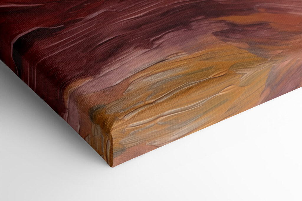 Fluid strokes in warm earth tones Fluid strokes in warm earth tones