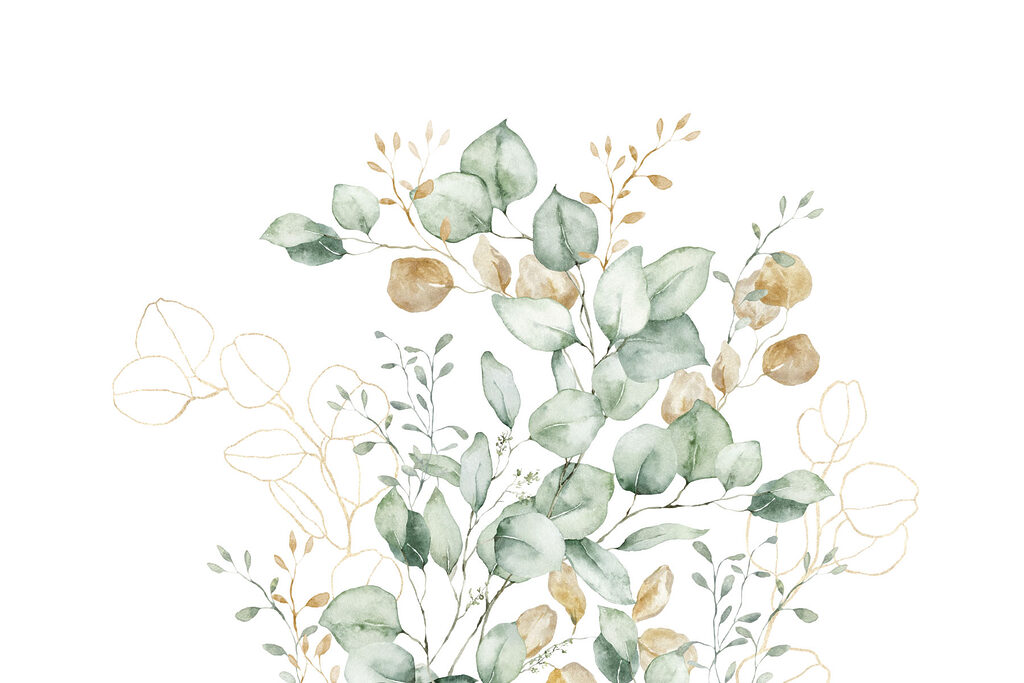 Watercolor painting of leaves Watercolor painting of leaves