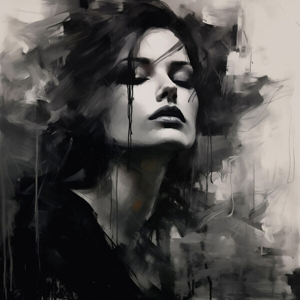 Ethereal beauty in dark tones