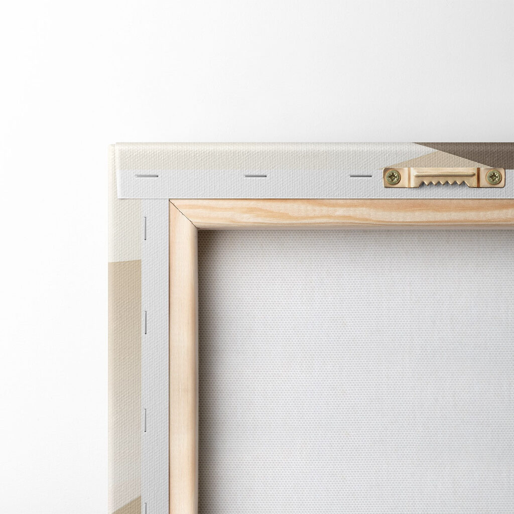 White and tan curved shapes White and tan curved shapes