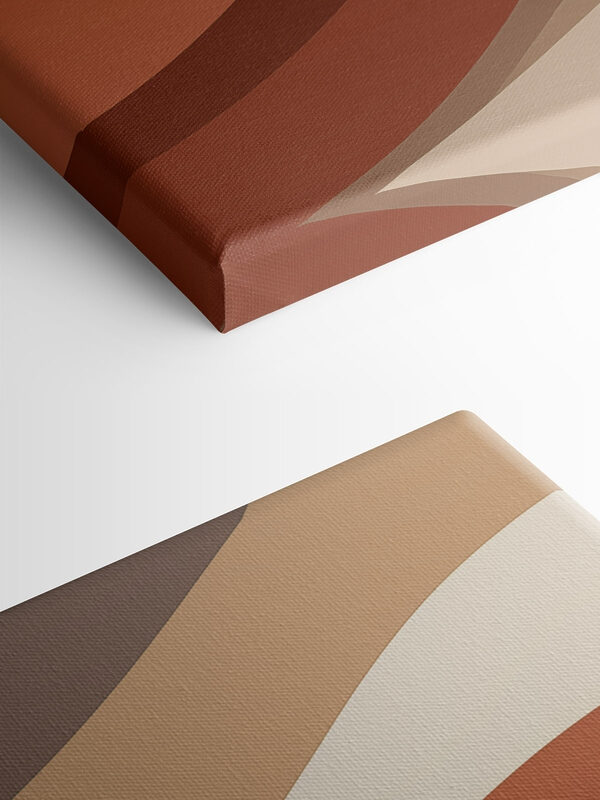 Brown and white wavy lines Brown and white wavy lines