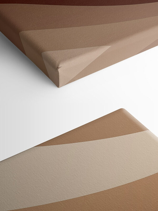 Brown and white wavy lines Brown and white wavy lines