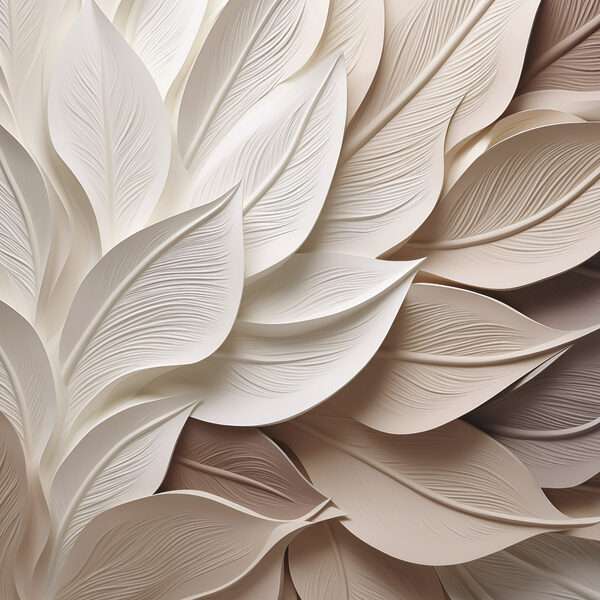Elegant layers of sculpted leaves