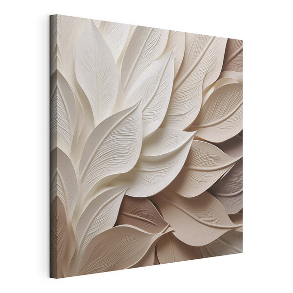 Elegant layers of sculpted leaves