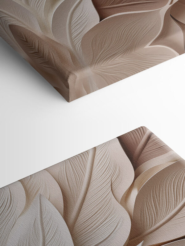 Elegant layers of sculpted leaves