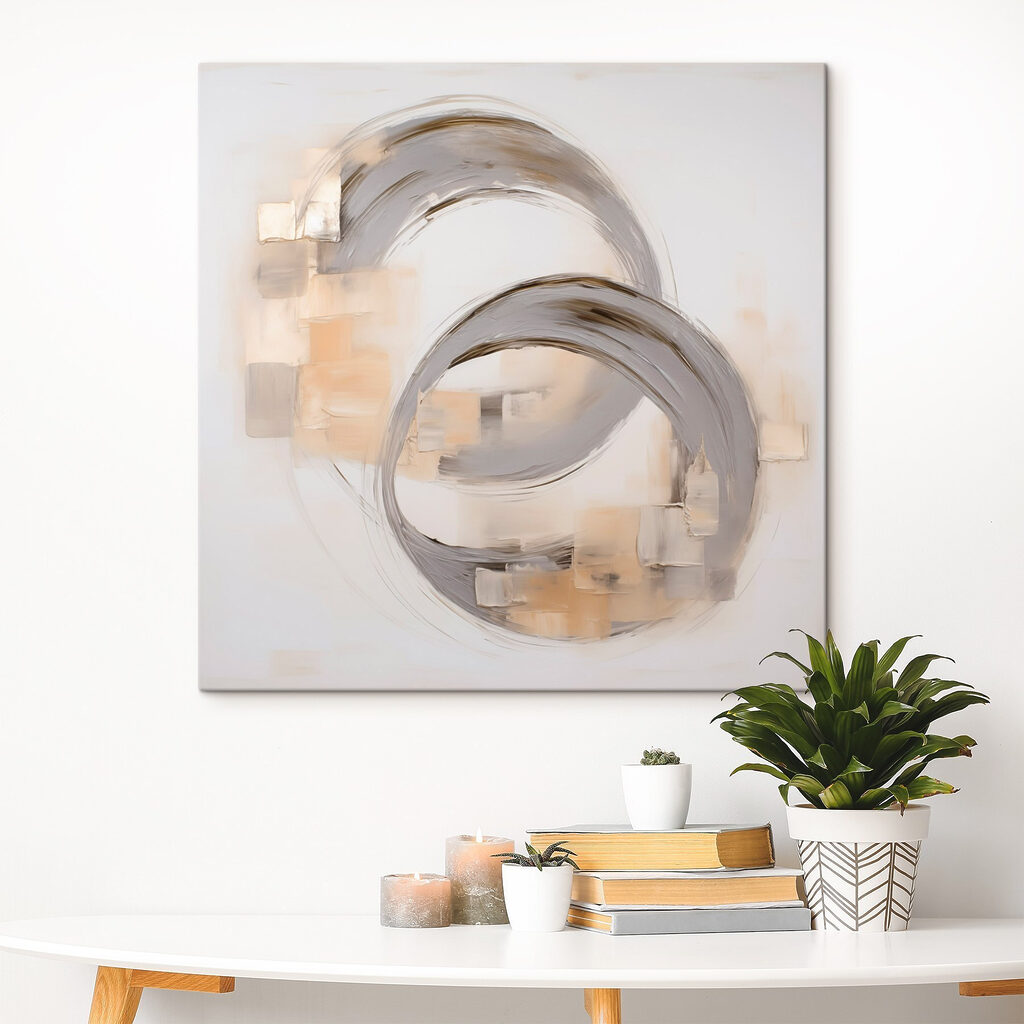 Painting of a couple of circles Painting of a couple of circles
