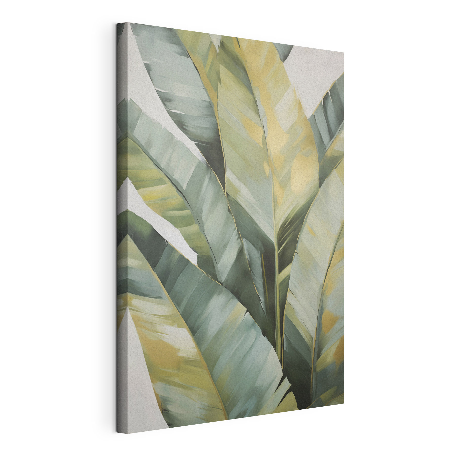 Vibrant leaves in serene colors