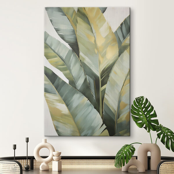 Vibrant leaves in serene colors
