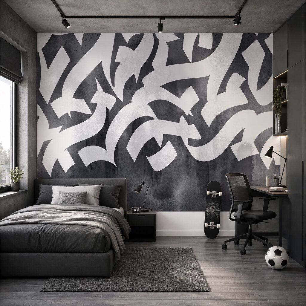 Białe i czarne graffiti Białe i czarne graffiti