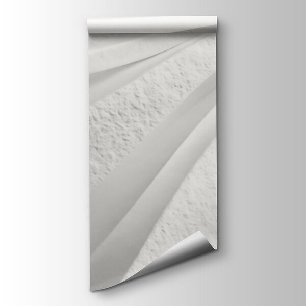 White wall with wavy lines