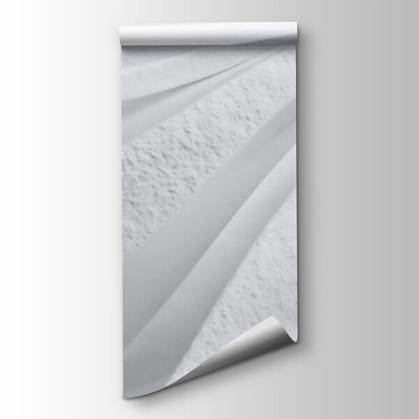 White wall with wavy lines