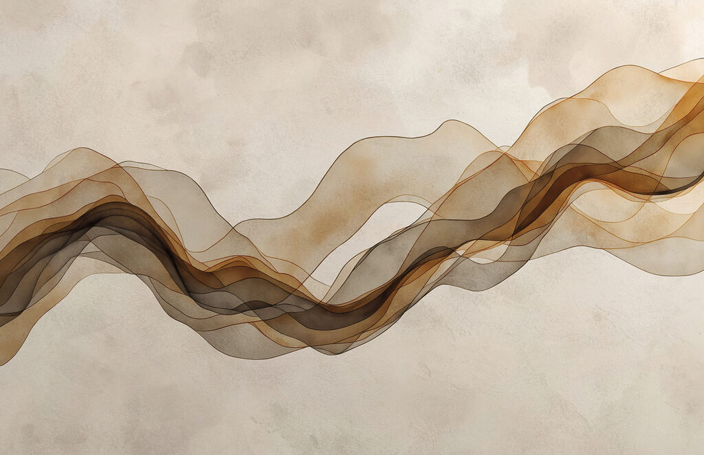 Brown and black wavy lines