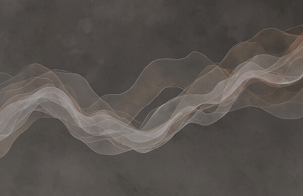 White and brown wavy lines
