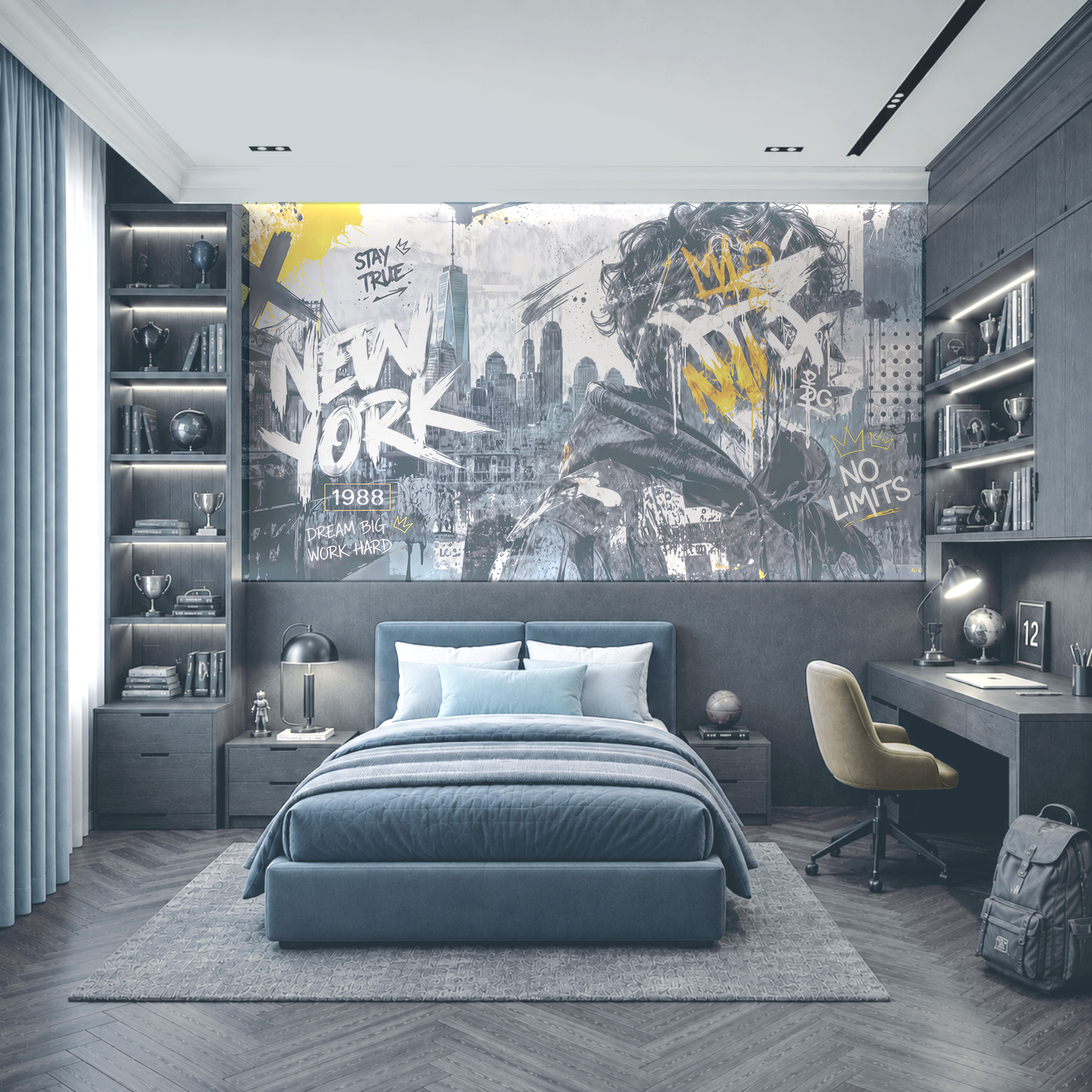 Osoba z graffiti na twarzy Osoba z graffiti na twarzy