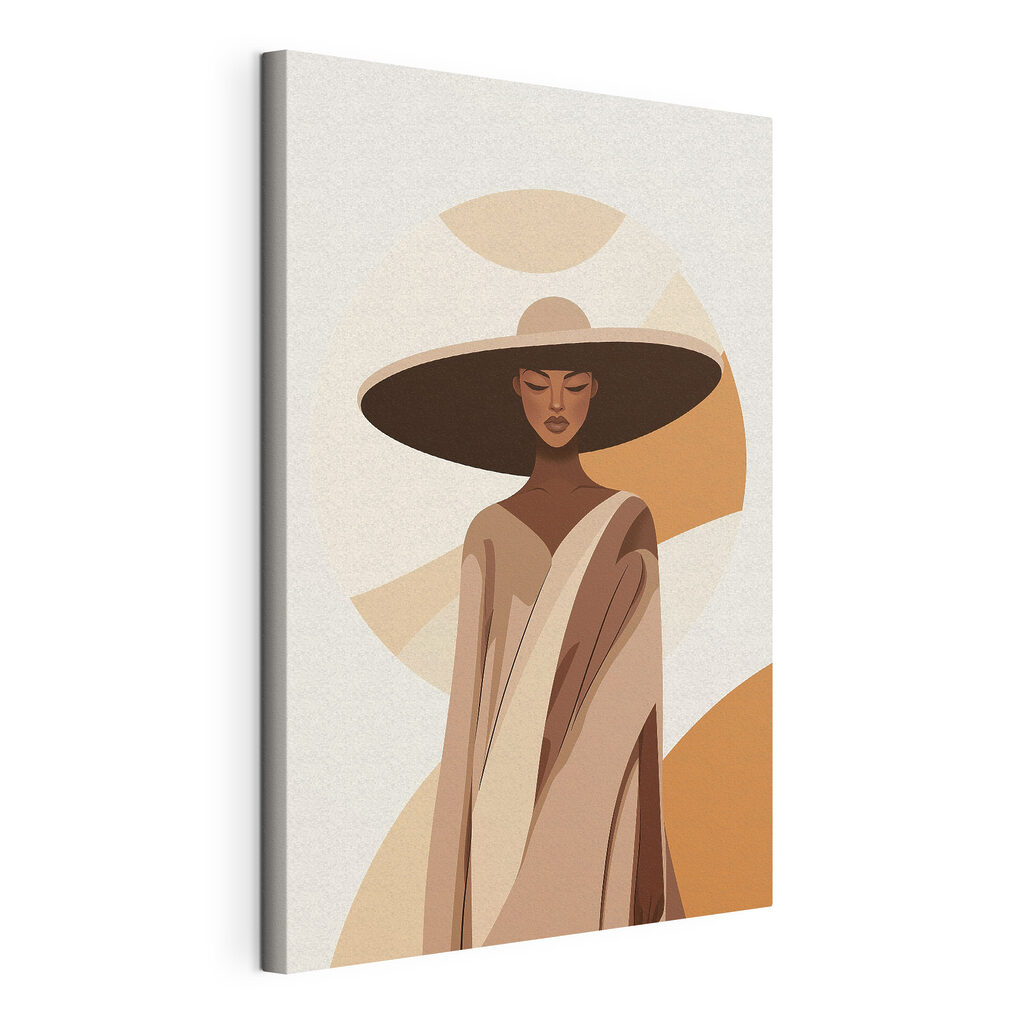 Woman wearing a hat