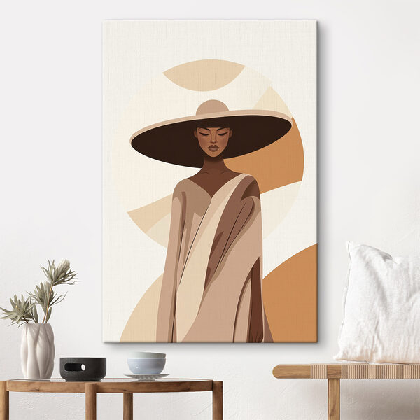Woman wearing a hat