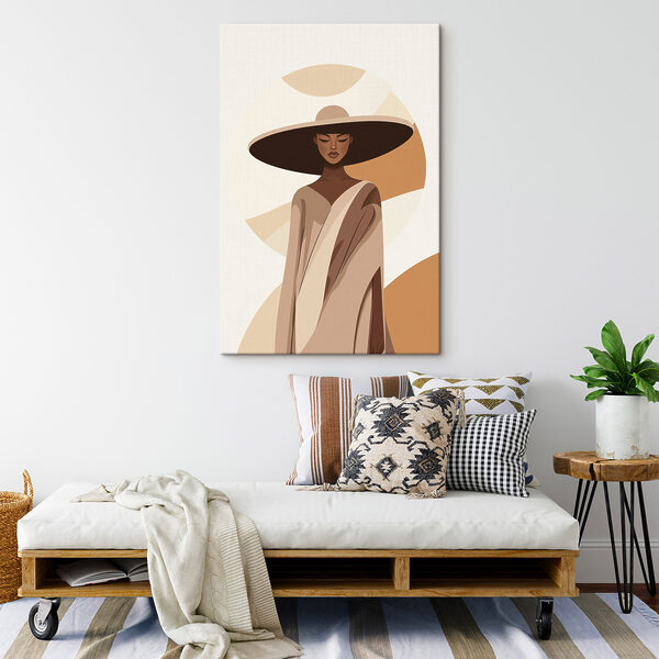 Woman wearing a hat