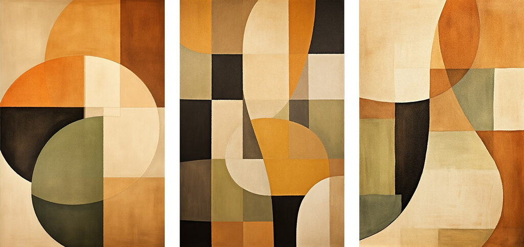 Group of art pieces