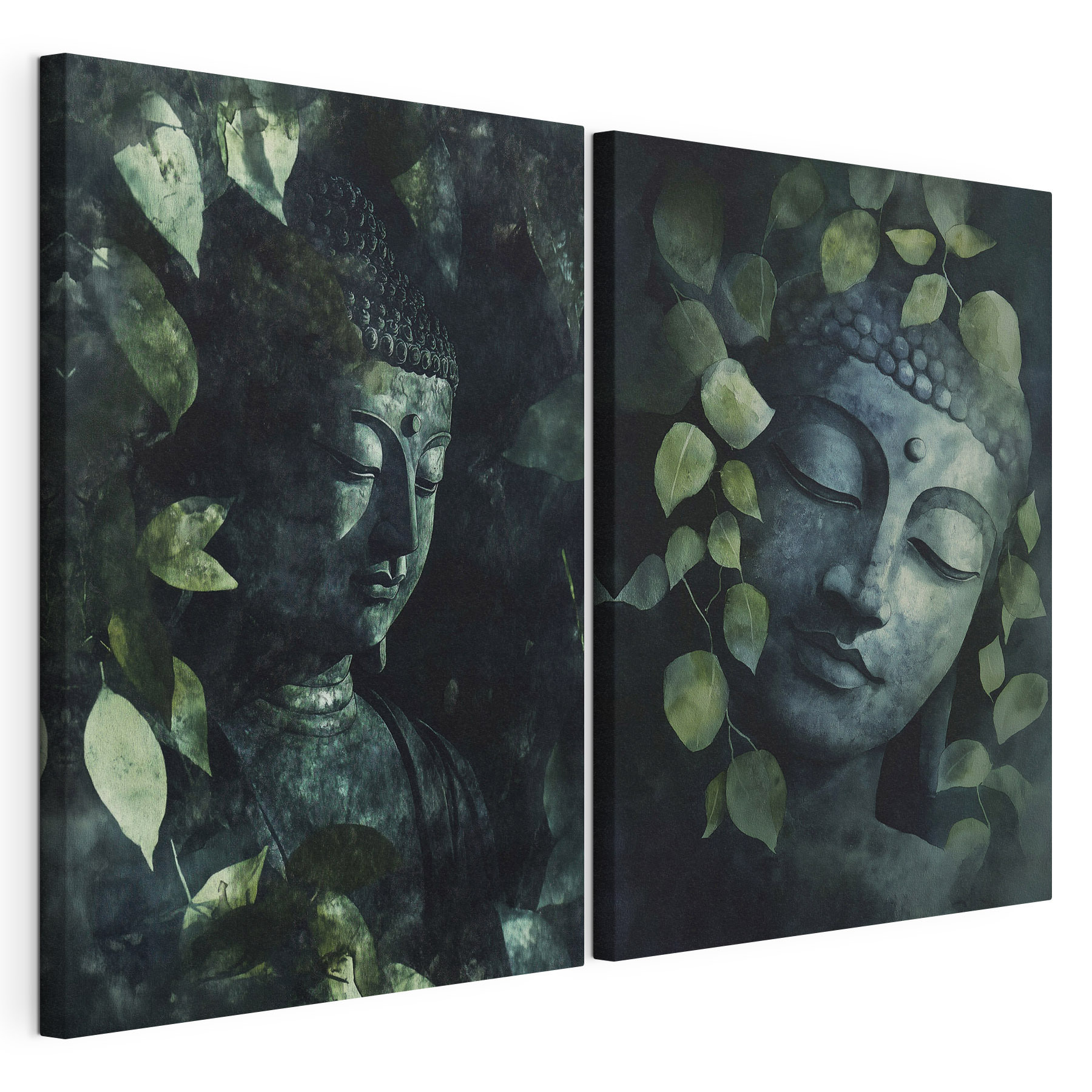 Serene Buddha amidst lush foliage Serene Buddha amidst lush foliage