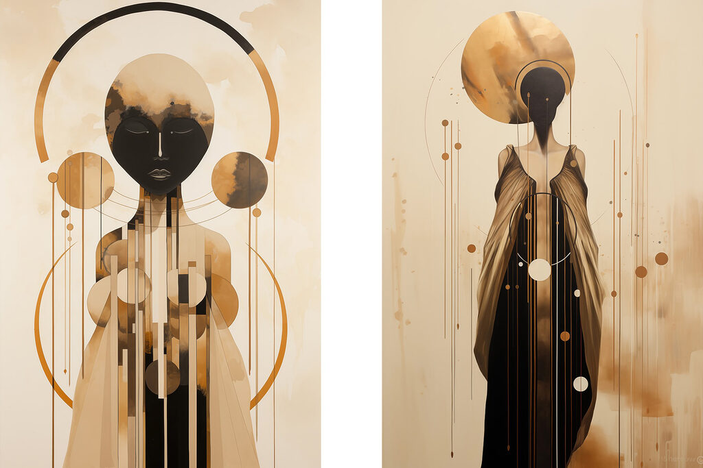 Ethereal forms in harmonious composition