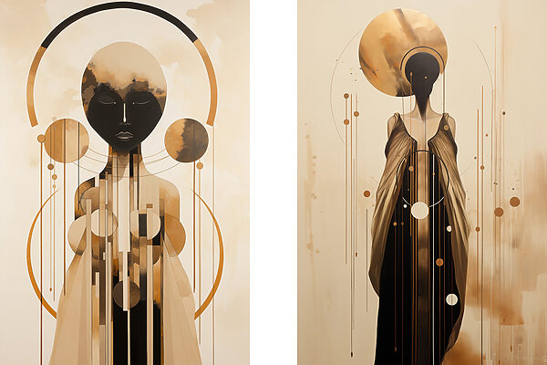 Ethereal forms in harmonious composition