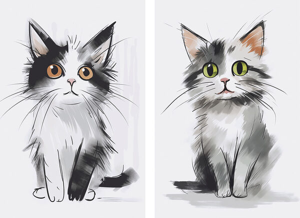 Cat drawing of a cat