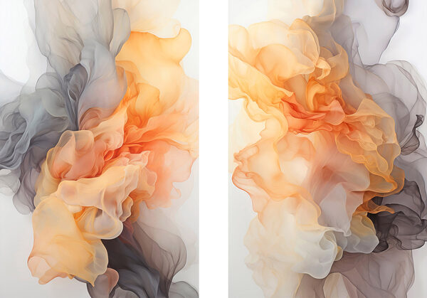 Flowing colors in soft harmony Flowing colors in soft harmony