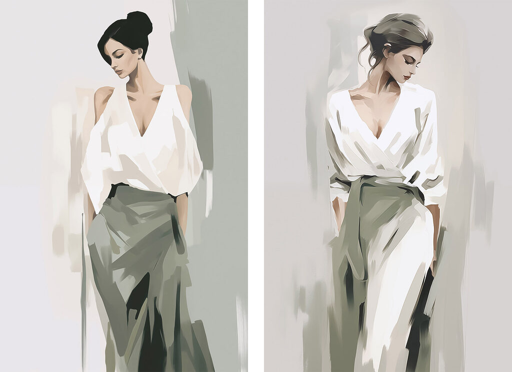 Woman in a white shirt Woman in a white shirt