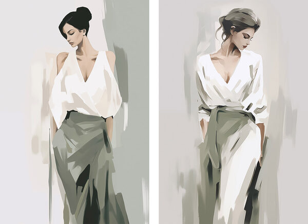 Woman in a white shirt Woman in a white shirt